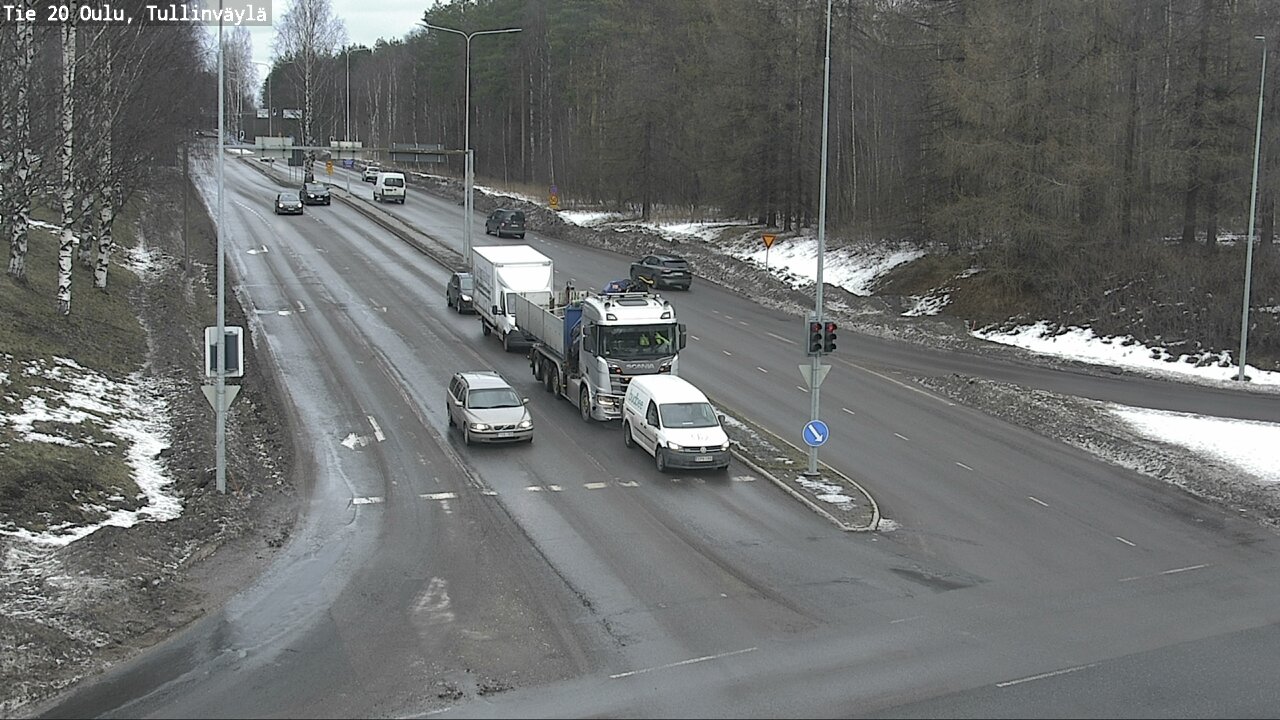 Weather Camera Image Road 20 Oulu, Tullinväylä, Oulu, Pohjois-Pohjanmaa