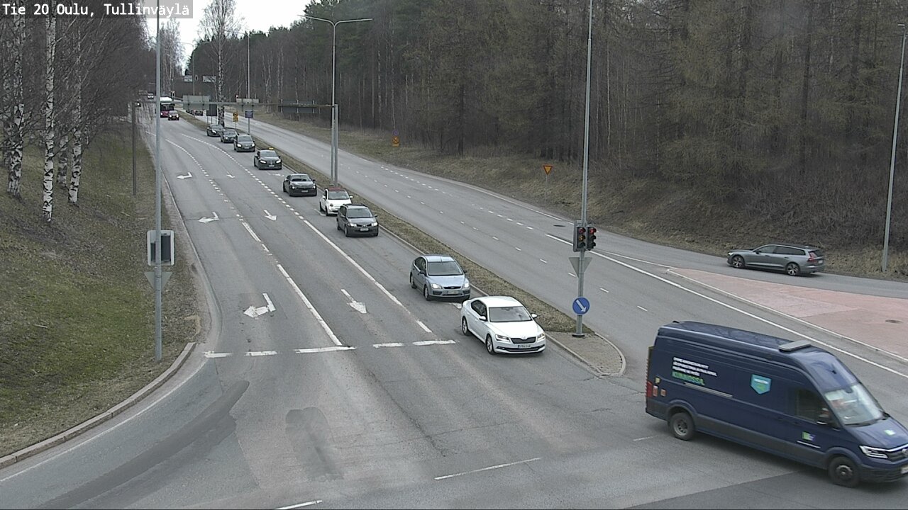 Weather Camera Image Road 20 Oulu, Tullinväylä, Oulu, Pohjois-Pohjanmaa