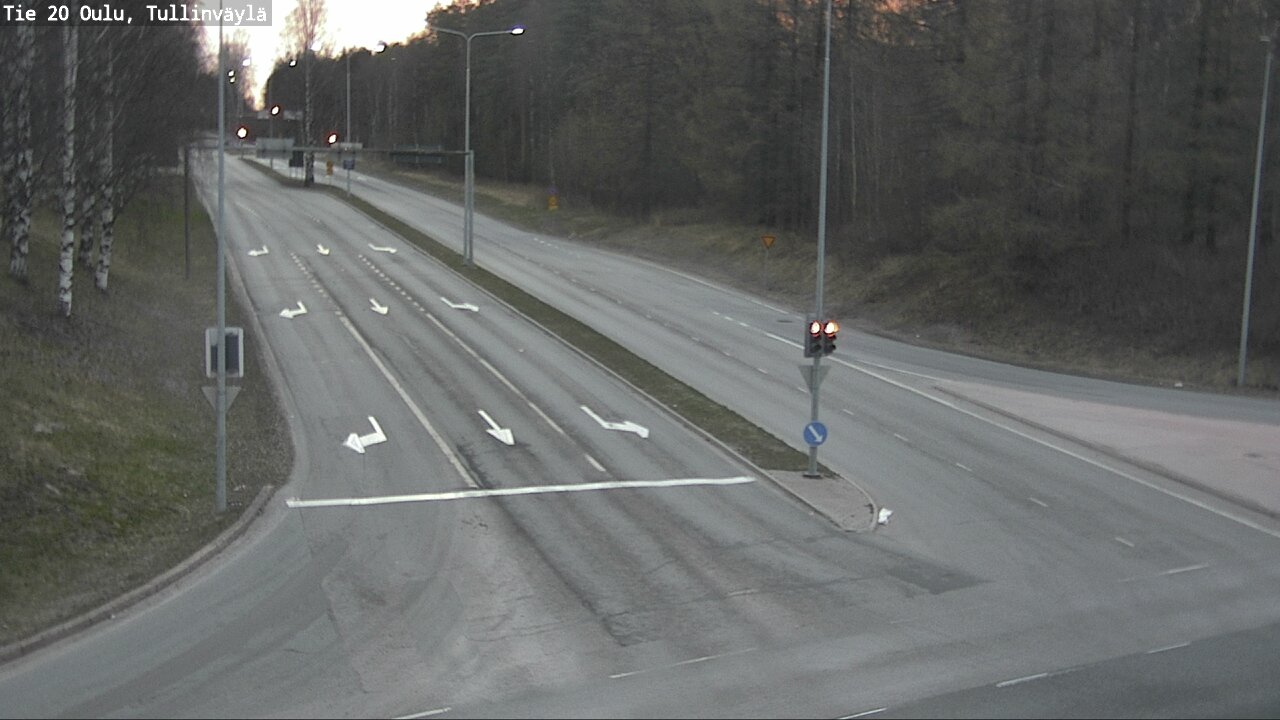 Weather Camera Image Road 20 Oulu, Tullinväylä, Oulu, Pohjois-Pohjanmaa