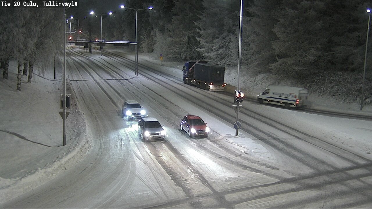 Weather Camera Image Väg 20 Uleåborg, Tullinväylä, Oulu, Pohjois-Pohjanmaa