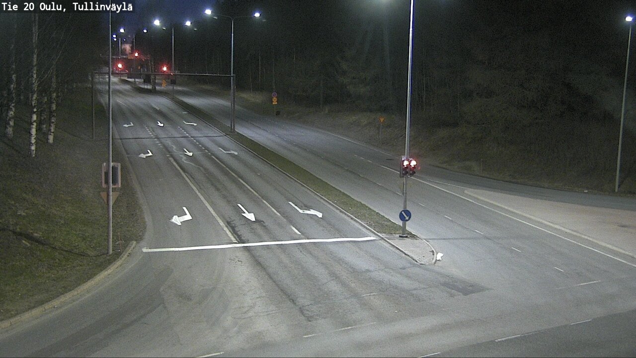 Weather Camera Image Väg 20 Uleåborg, Tullinväylä, Oulu, Pohjois-Pohjanmaa