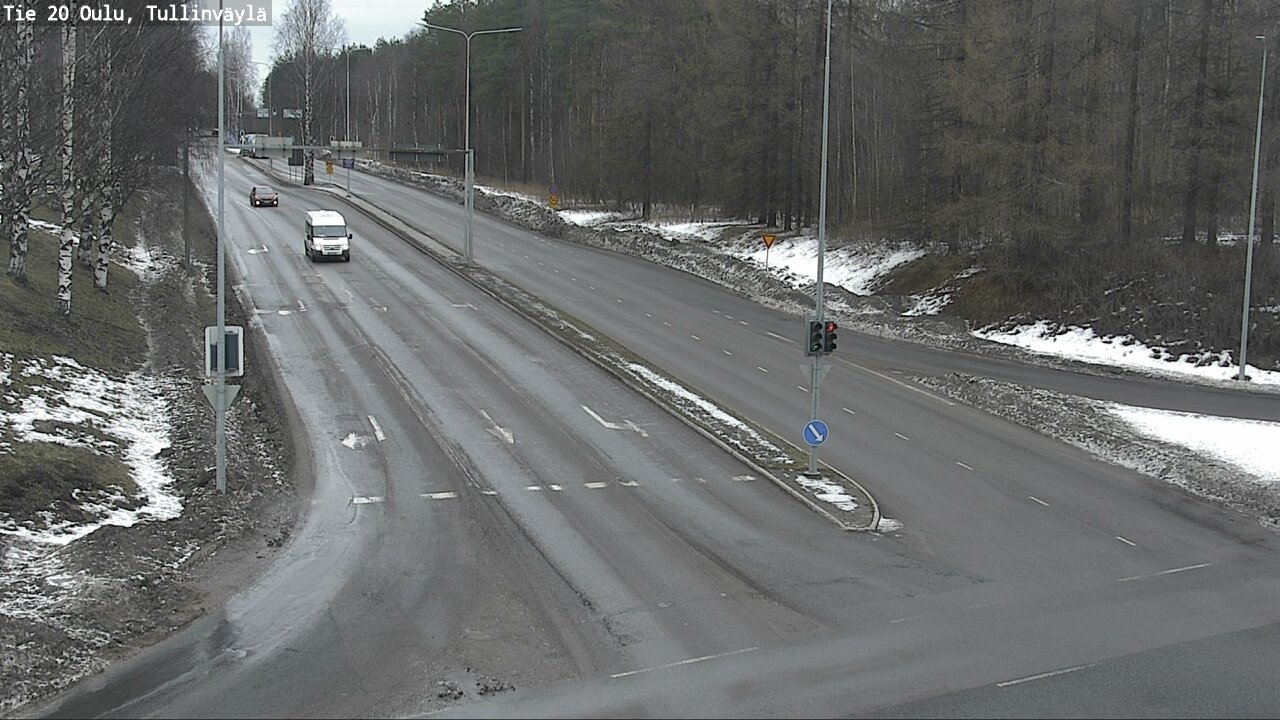 Weather Camera Image Road 20 Oulu, Tullinväylä, Oulu, Pohjois-Pohjanmaa