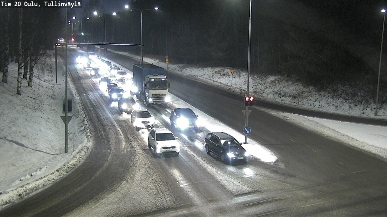 Weather Camera Image Road 20 Oulu, Tullinväylä, Oulu, Pohjois-Pohjanmaa