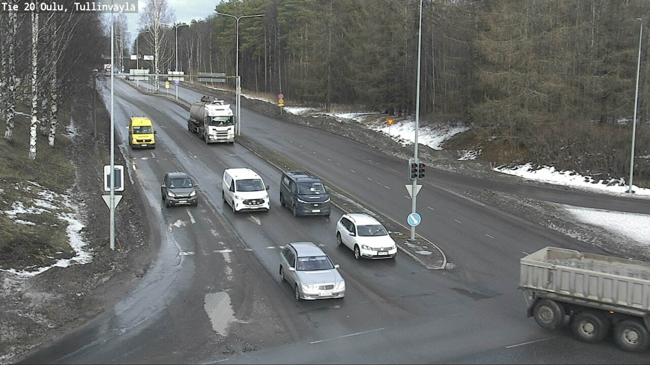 Weather Camera Image Road 20 Oulu, Tullinväylä, Oulu, Pohjois-Pohjanmaa