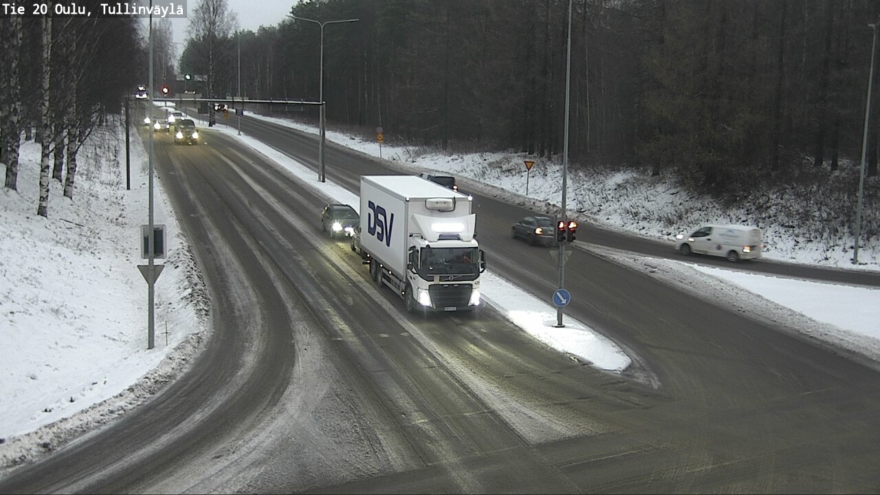 Weather Camera Image Väg 20 Uleåborg, Tullinväylä, Oulu, Pohjois-Pohjanmaa
