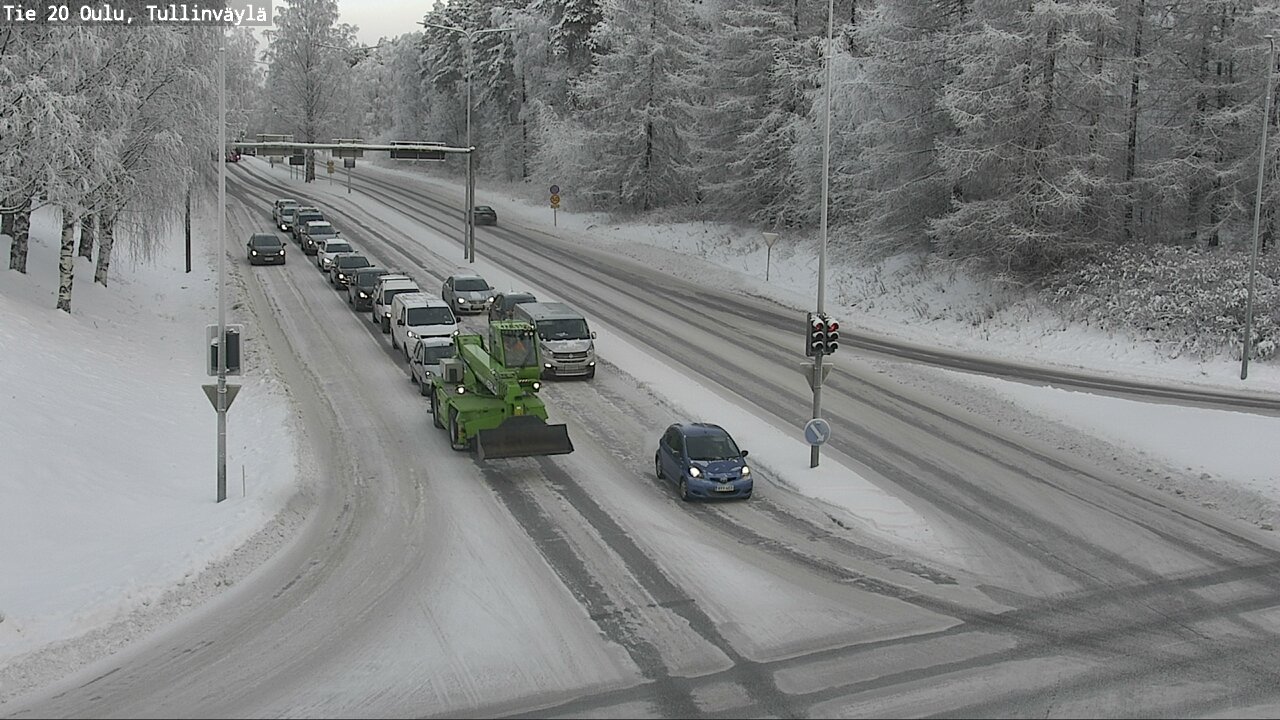 Weather Camera Image Väg 20 Uleåborg, Tullinväylä, Oulu, Pohjois-Pohjanmaa
