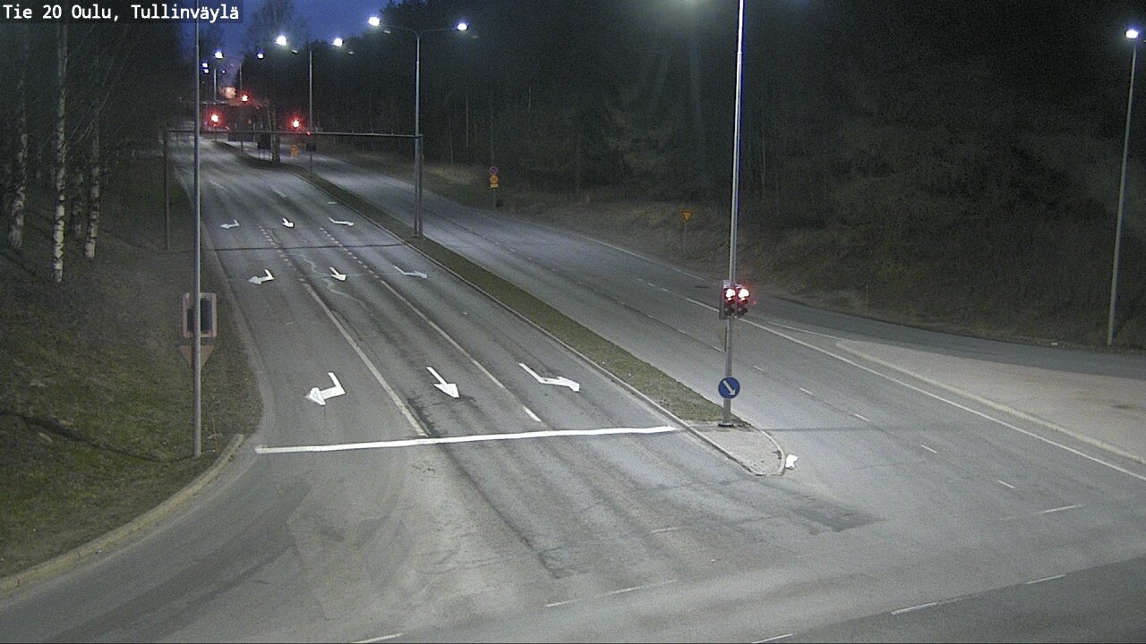 Weather Camera Image Väg 20 Uleåborg, Tullinväylä, Oulu, Pohjois-Pohjanmaa