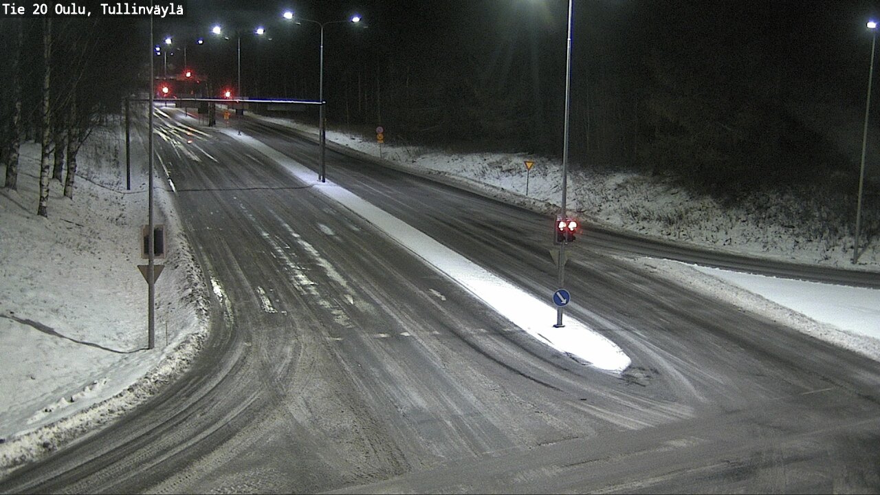 Weather Camera Image Väg 20 Uleåborg, Tullinväylä, Oulu, Pohjois-Pohjanmaa