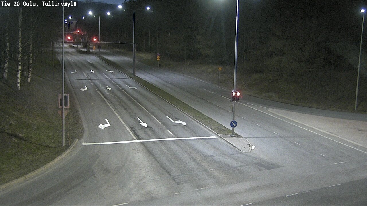 Weather Camera Image Väg 20 Uleåborg, Tullinväylä, Oulu, Pohjois-Pohjanmaa
