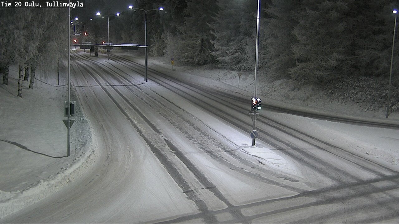 Weather Camera Image Road 20 Oulu, Tullinväylä, Oulu, Pohjois-Pohjanmaa