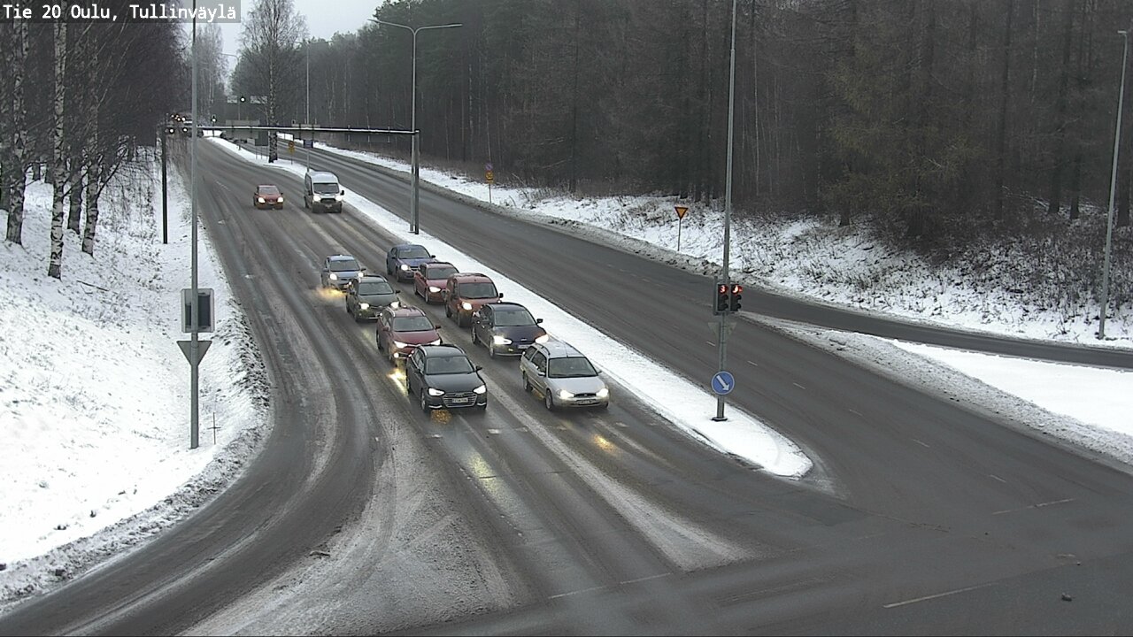 Weather Camera Image Väg 20 Uleåborg, Tullinväylä, Oulu, Pohjois-Pohjanmaa
