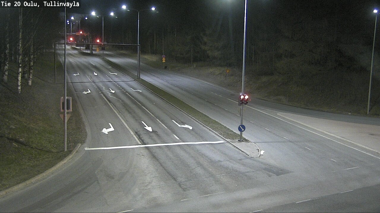 Weather Camera Image Väg 20 Uleåborg, Tullinväylä, Oulu, Pohjois-Pohjanmaa