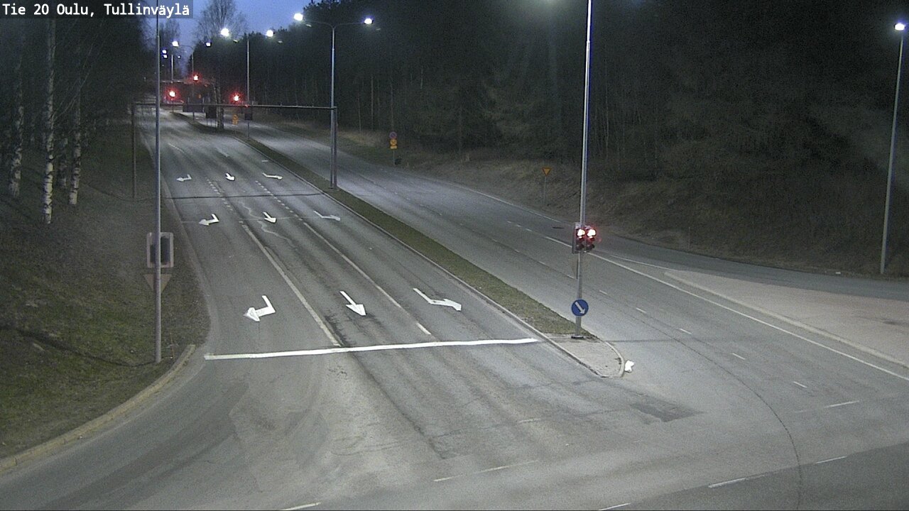 Weather Camera Image Väg 20 Uleåborg, Tullinväylä, Oulu, Pohjois-Pohjanmaa