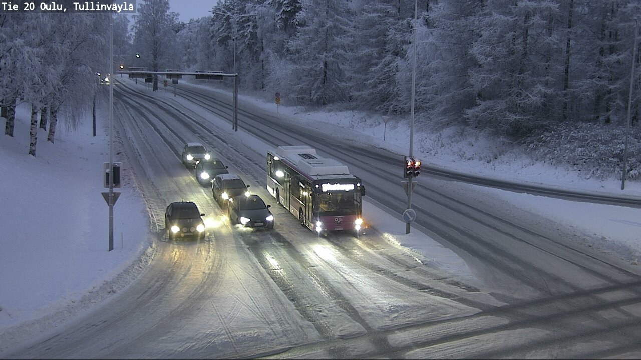 Weather Camera Image Väg 20 Uleåborg, Tullinväylä, Oulu, Pohjois-Pohjanmaa