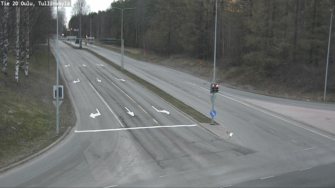 Weather Camera Image Road 20 Oulu, Tullinväylä, Oulu, Pohjois-Pohjanmaa