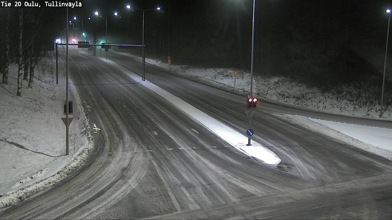 Weather Camera Image Väg 20 Uleåborg, Tullinväylä, Oulu, Pohjois-Pohjanmaa