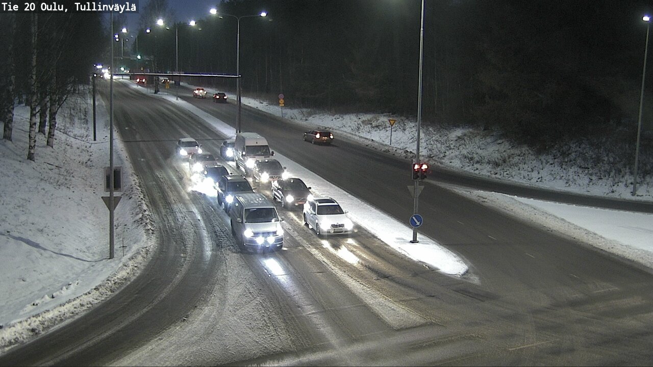 Weather Camera Image Road 20 Oulu, Tullinväylä, Oulu, Pohjois-Pohjanmaa