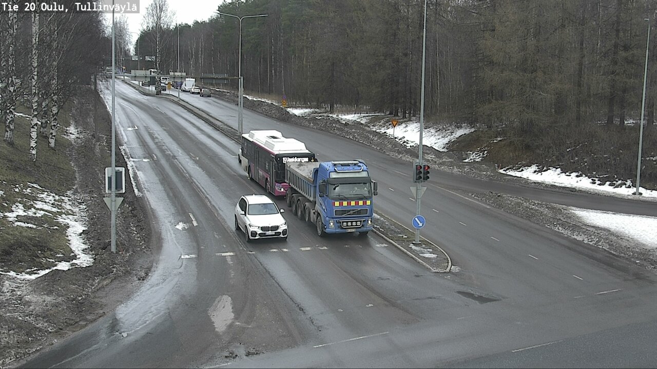 Weather Camera Image Road 20 Oulu, Tullinväylä, Oulu, Pohjois-Pohjanmaa