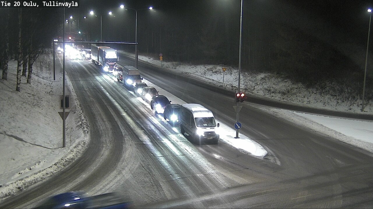 Weather Camera Image Väg 20 Uleåborg, Tullinväylä, Oulu, Pohjois-Pohjanmaa