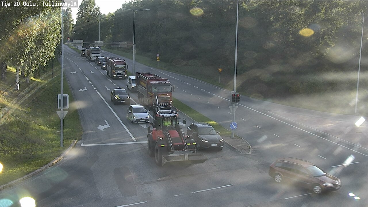 Weather Camera Image Road 20 Oulu, Tullinväylä, Oulu, Pohjois-Pohjanmaa