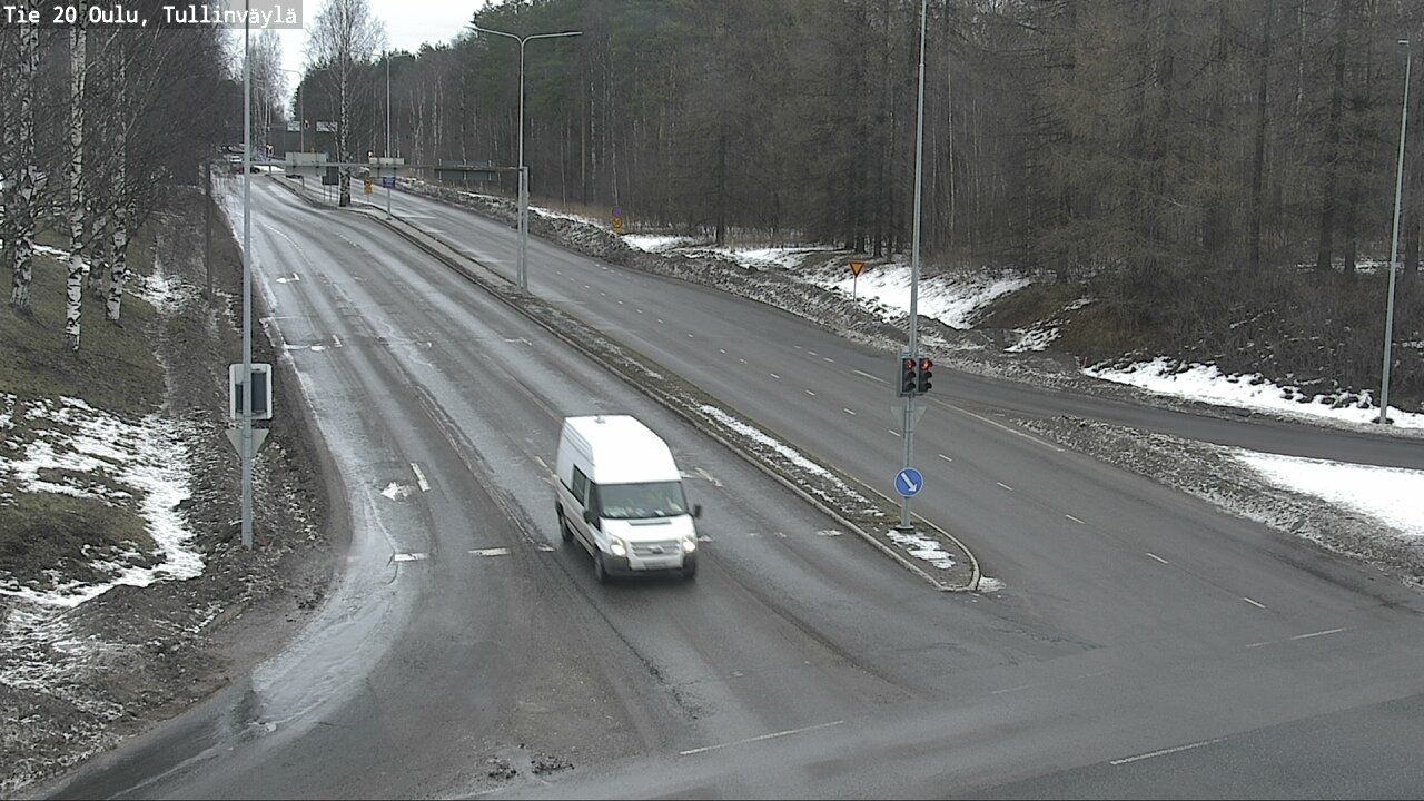 Weather Camera Image Road 20 Oulu, Tullinväylä, Oulu, Pohjois-Pohjanmaa