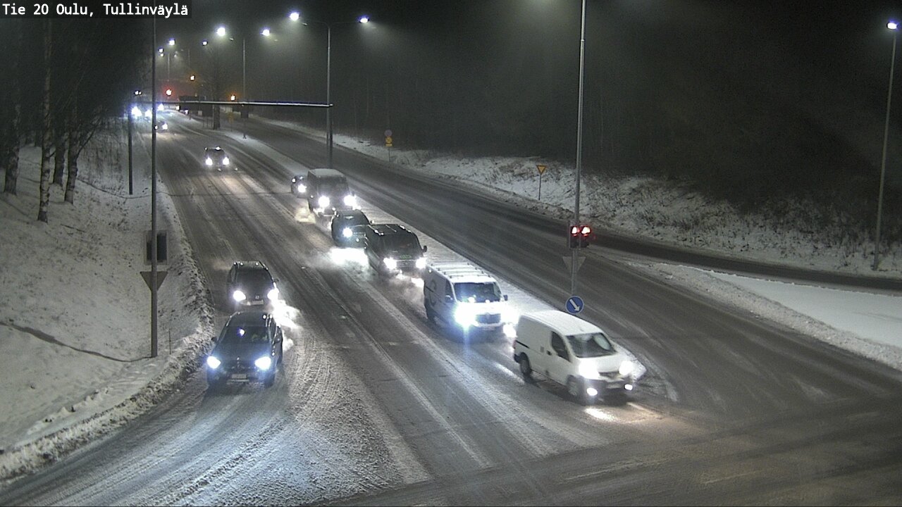Weather Camera Image Väg 20 Uleåborg, Tullinväylä, Oulu, Pohjois-Pohjanmaa