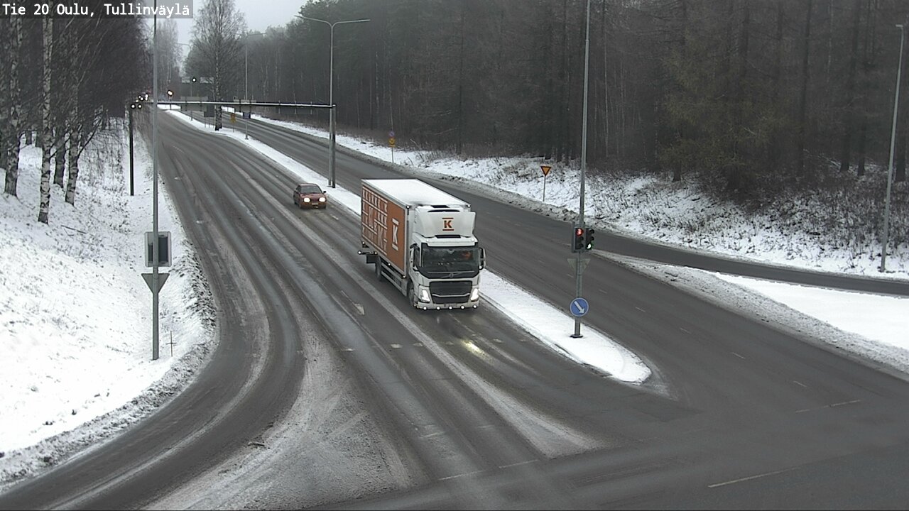 Weather Camera Image Väg 20 Uleåborg, Tullinväylä, Oulu, Pohjois-Pohjanmaa
