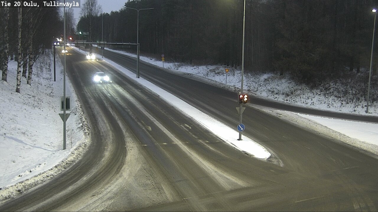 Weather Camera Image Väg 20 Uleåborg, Tullinväylä, Oulu, Pohjois-Pohjanmaa