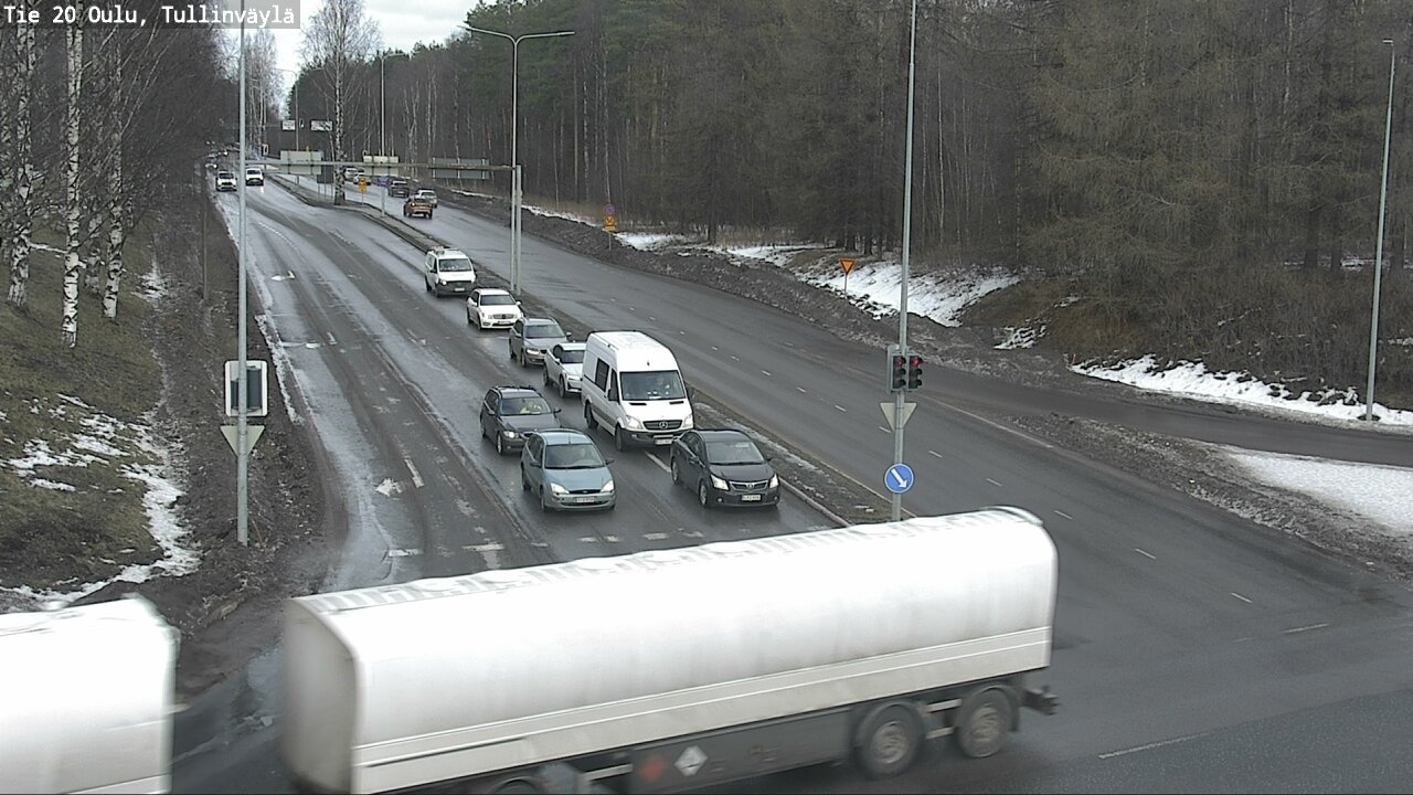 Weather Camera Image Road 20 Oulu, Tullinväylä, Oulu, Pohjois-Pohjanmaa