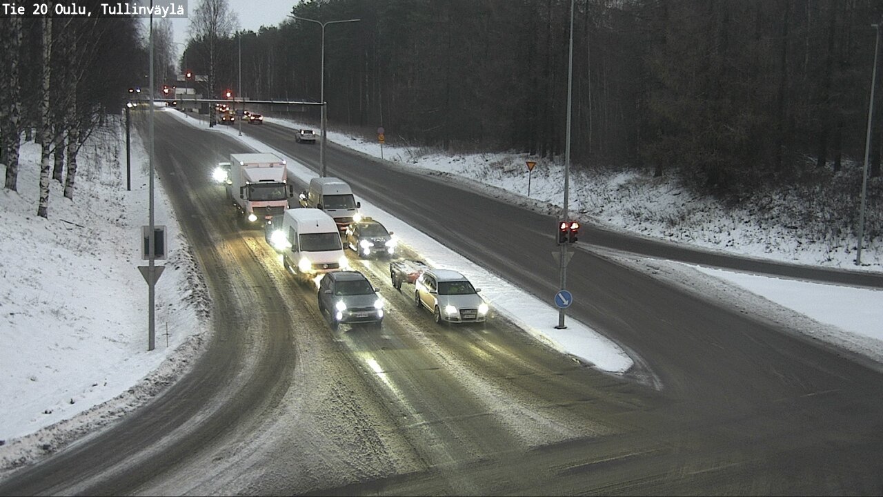 Weather Camera Image Väg 20 Uleåborg, Tullinväylä, Oulu, Pohjois-Pohjanmaa
