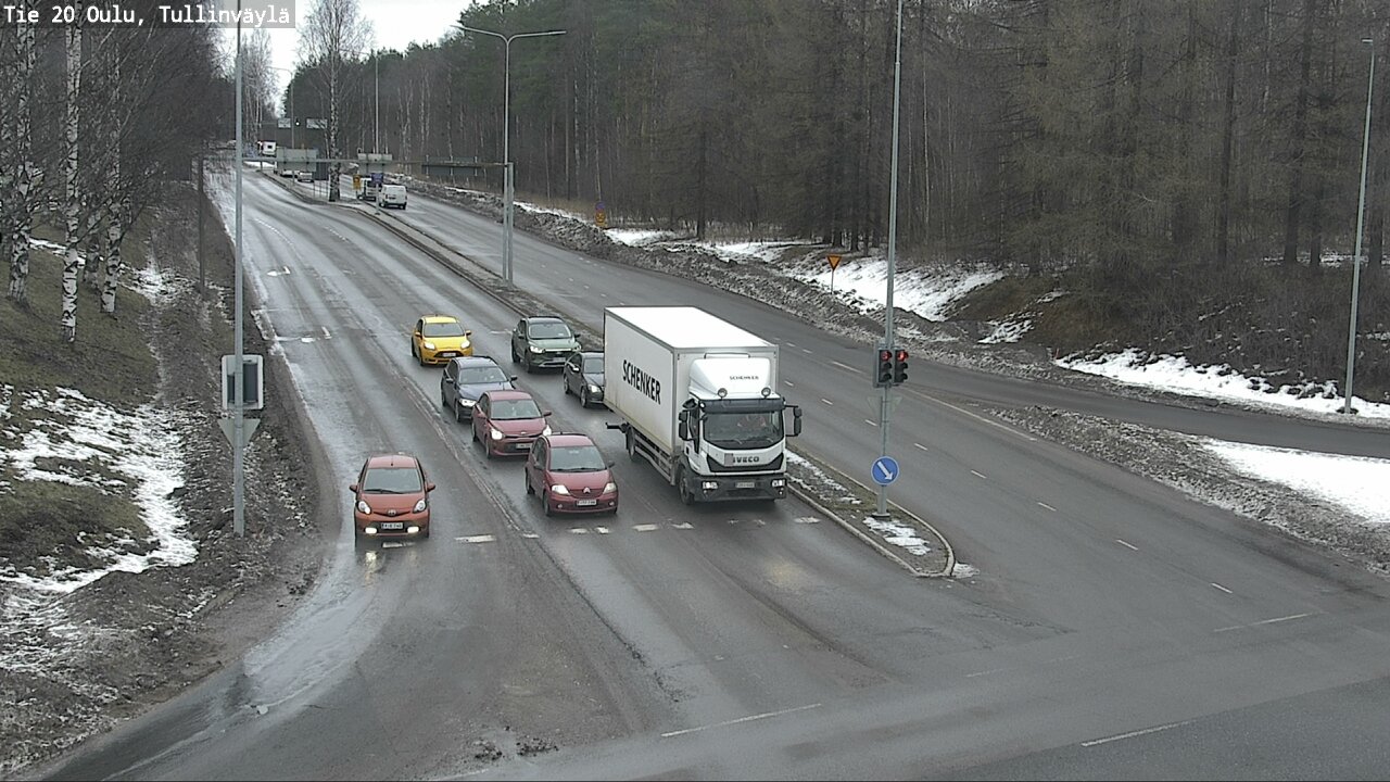Weather Camera Image Road 20 Oulu, Tullinväylä, Oulu, Pohjois-Pohjanmaa
