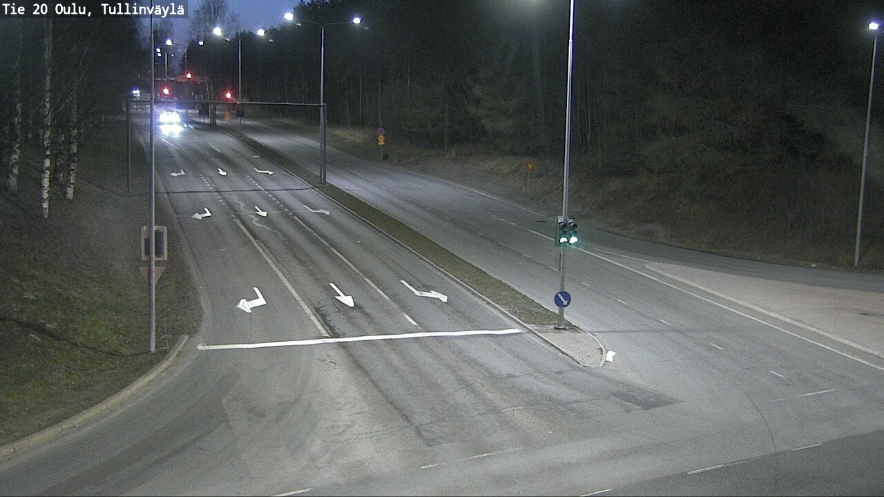 Weather Camera Image Väg 20 Uleåborg, Tullinväylä, Oulu, Pohjois-Pohjanmaa