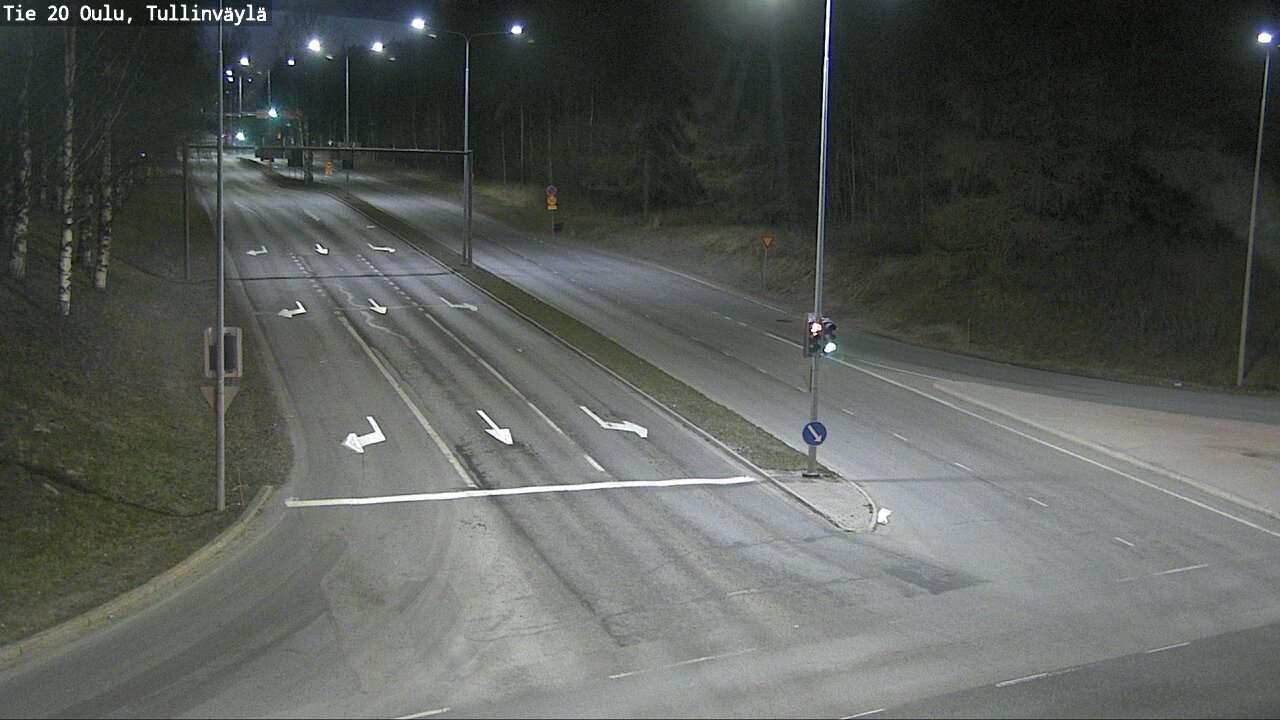 Weather Camera Image Väg 20 Uleåborg, Tullinväylä, Oulu, Pohjois-Pohjanmaa
