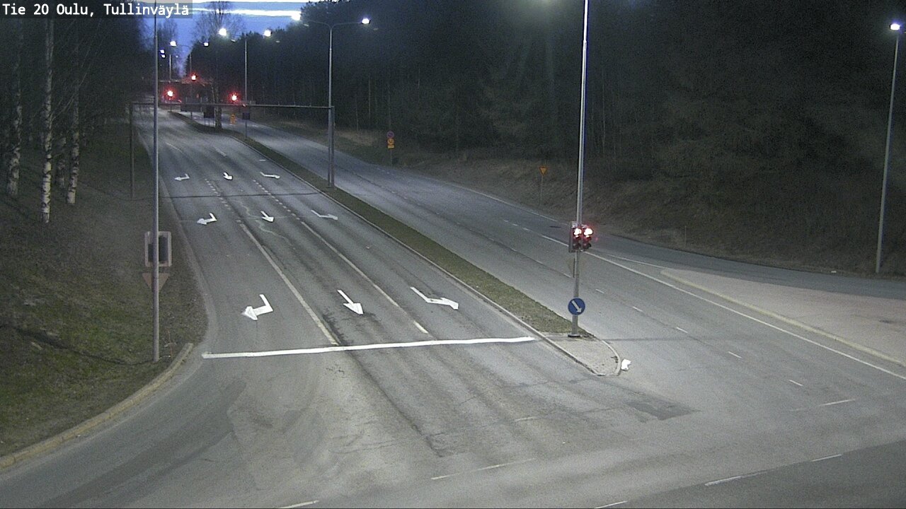 Weather Camera Image Väg 20 Uleåborg, Tullinväylä, Oulu, Pohjois-Pohjanmaa