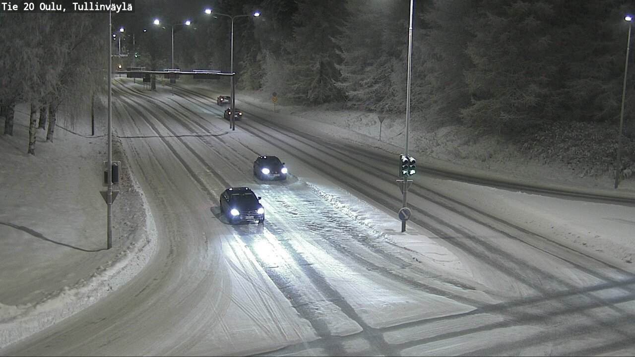 Weather Camera Image Väg 20 Uleåborg, Tullinväylä, Oulu, Pohjois-Pohjanmaa