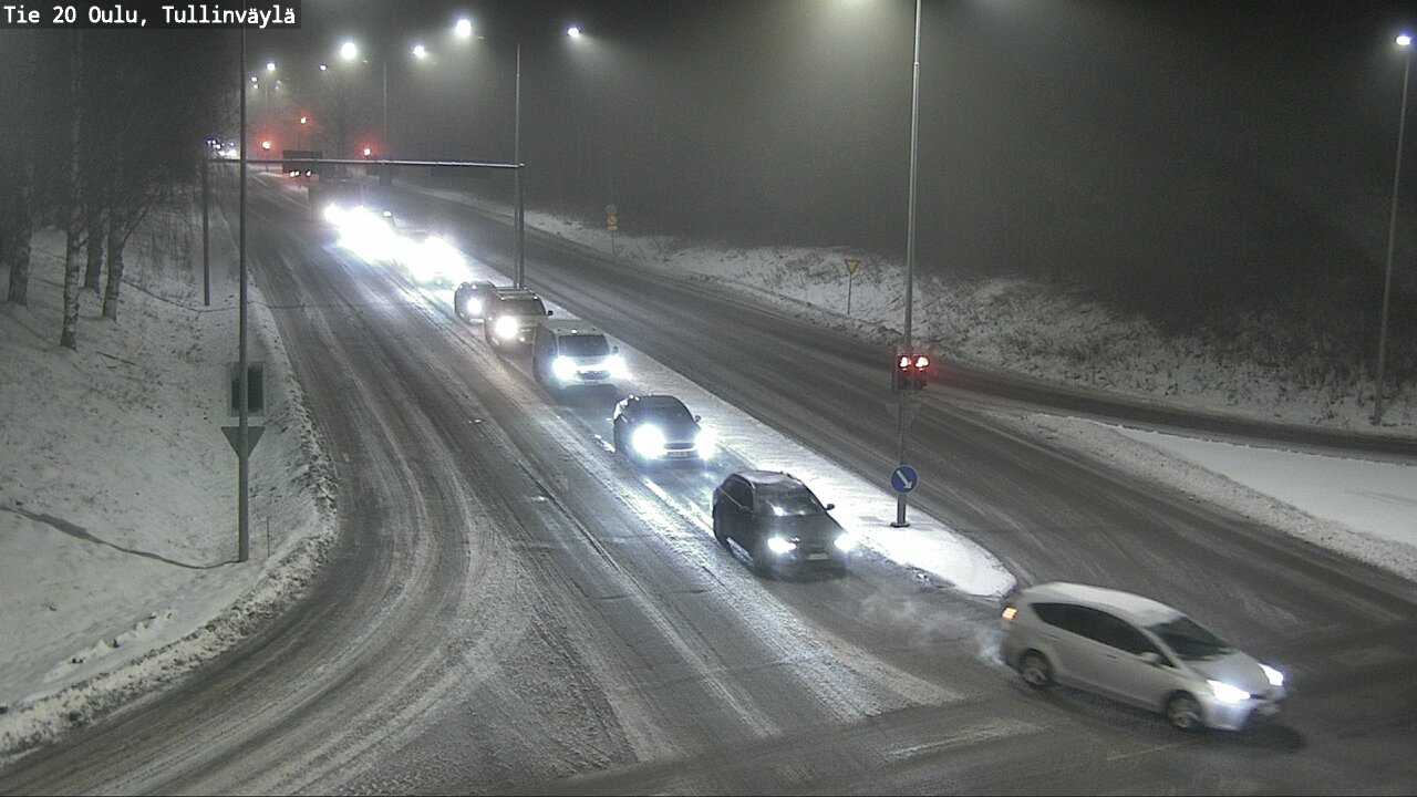Weather Camera Image Väg 20 Uleåborg, Tullinväylä, Oulu, Pohjois-Pohjanmaa