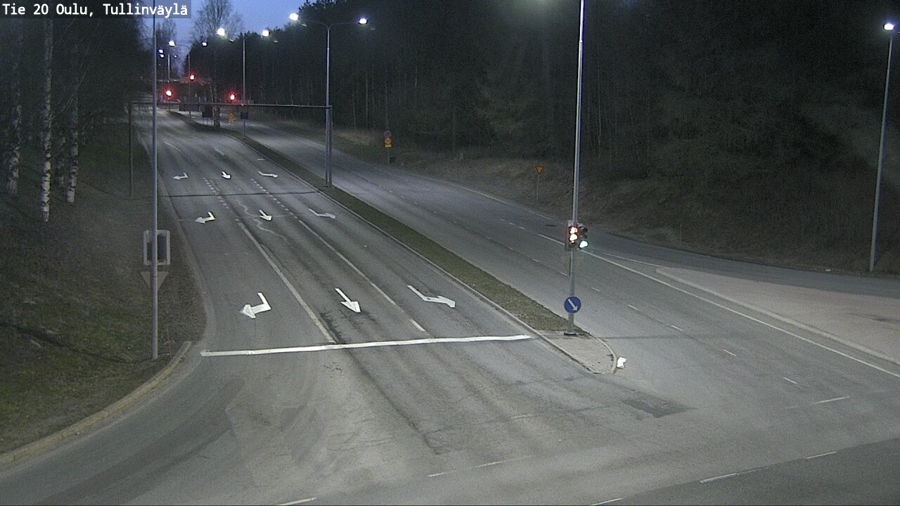 Weather Camera Image Väg 20 Uleåborg, Tullinväylä, Oulu, Pohjois-Pohjanmaa