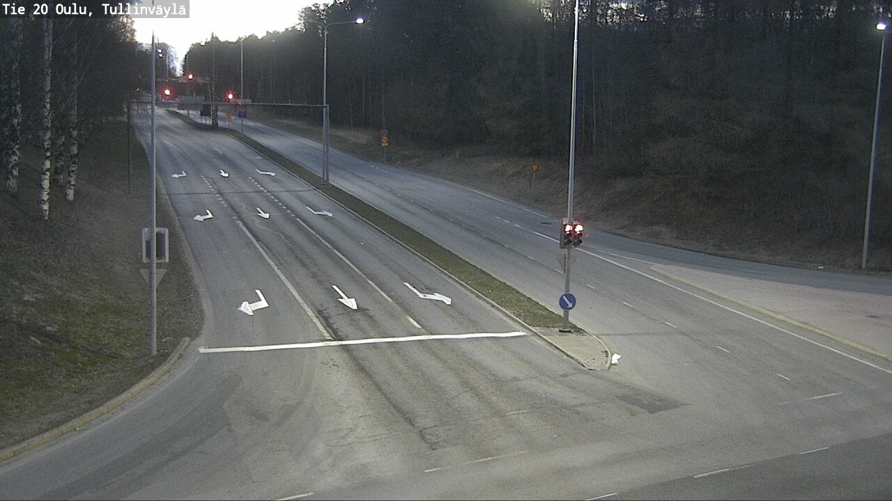 Weather Camera Image Road 20 Oulu, Tullinväylä, Oulu, Pohjois-Pohjanmaa