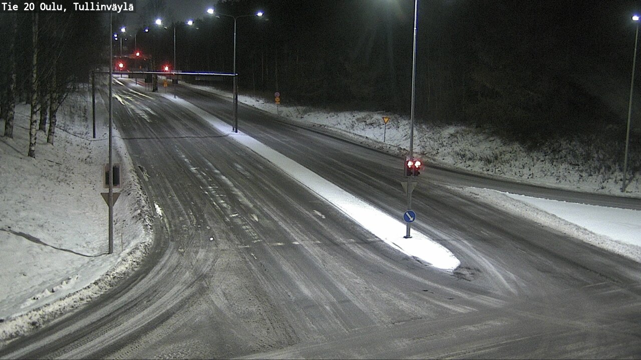 Weather Camera Image Väg 20 Uleåborg, Tullinväylä, Oulu, Pohjois-Pohjanmaa