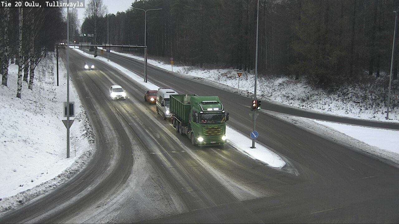 Weather Camera Image Väg 20 Uleåborg, Tullinväylä, Oulu, Pohjois-Pohjanmaa
