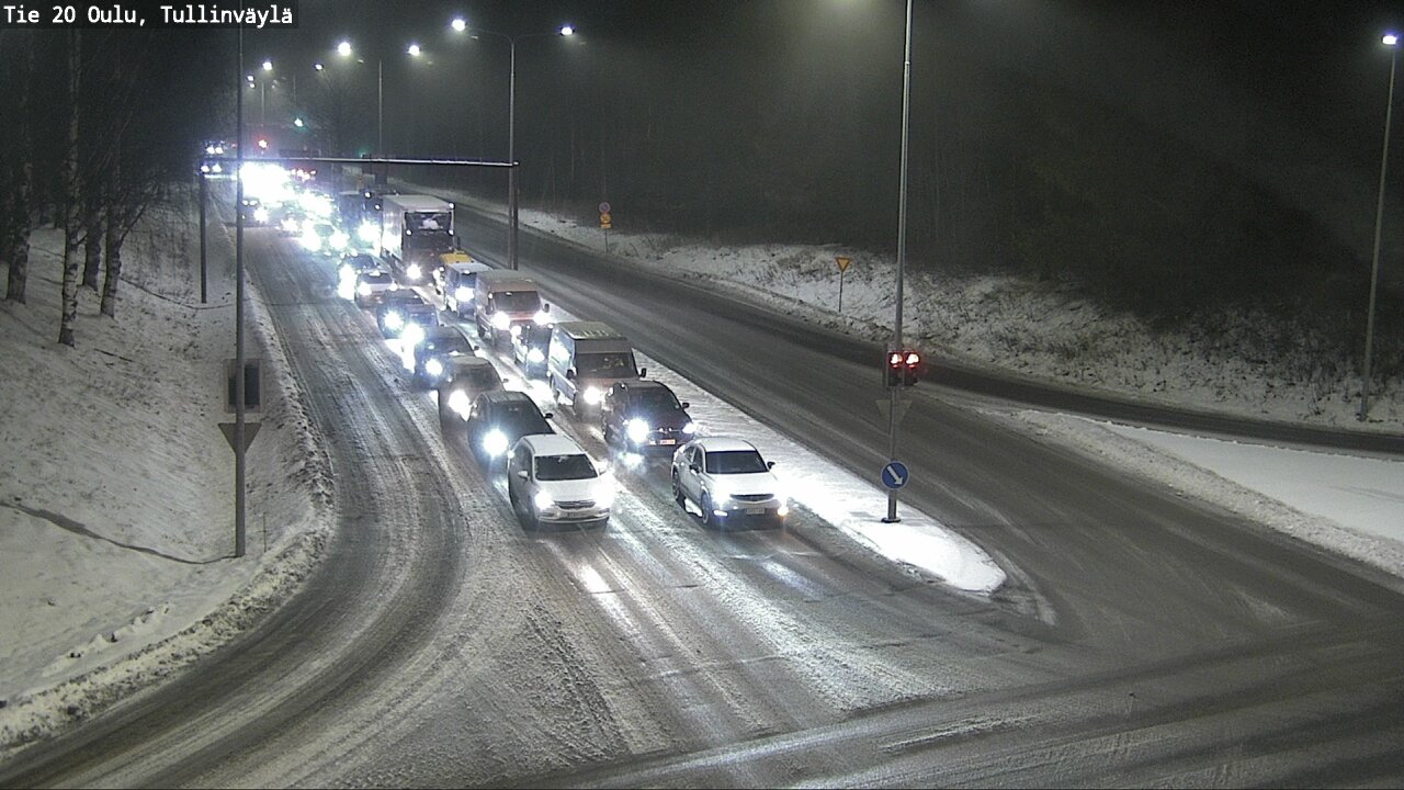 Weather Camera Image Väg 20 Uleåborg, Tullinväylä, Oulu, Pohjois-Pohjanmaa