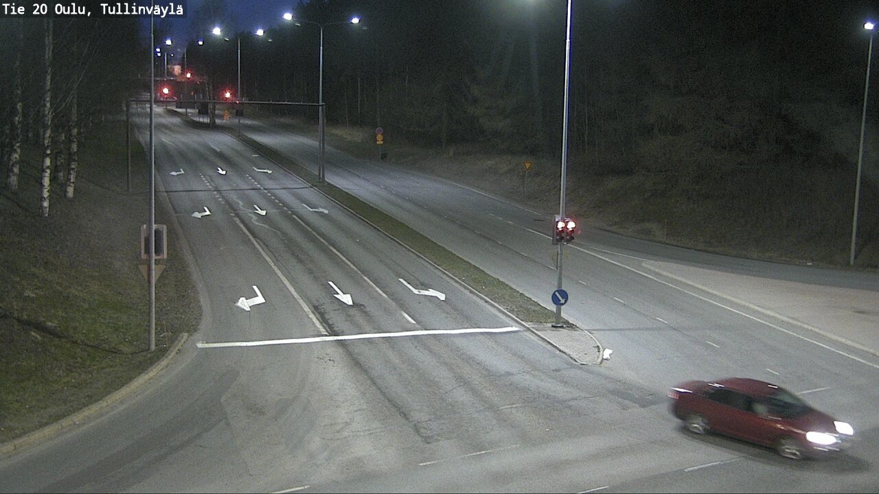 Weather Camera Image Väg 20 Uleåborg, Tullinväylä, Oulu, Pohjois-Pohjanmaa