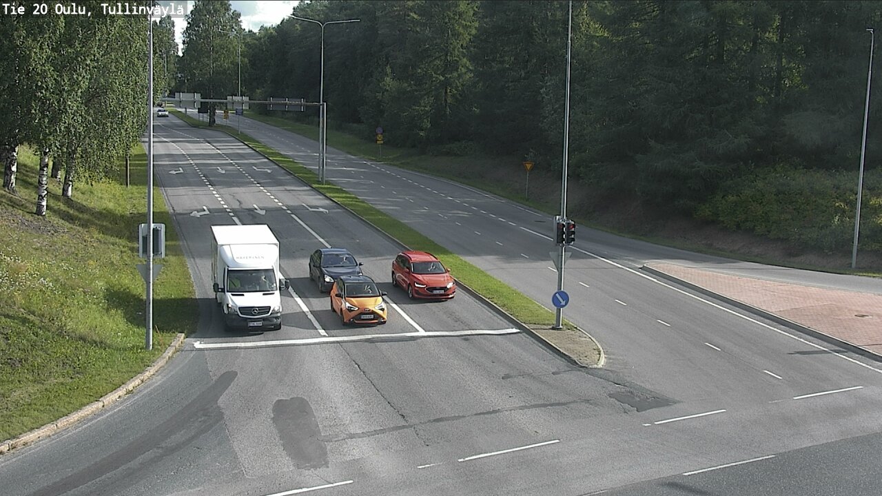 Weather Camera Image Road 20 Oulu, Tullinväylä, Oulu, Pohjois-Pohjanmaa