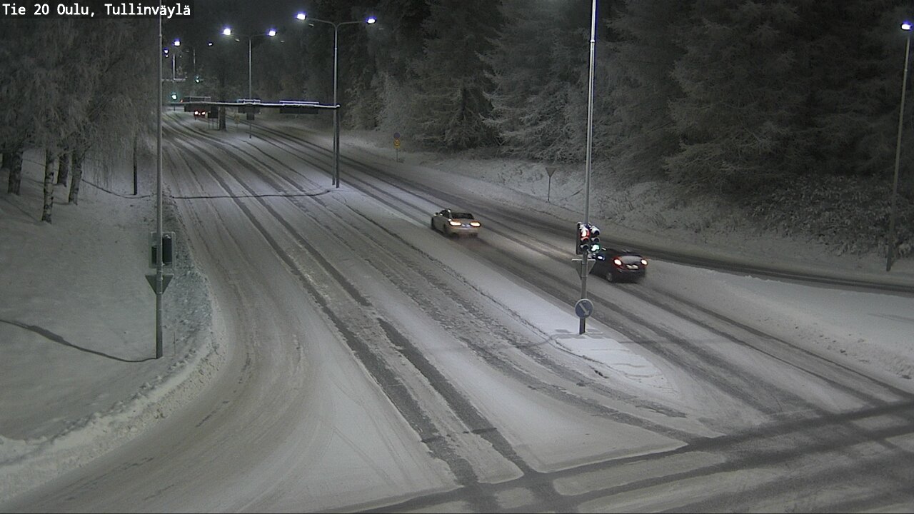 Weather Camera Image Väg 20 Uleåborg, Tullinväylä, Oulu, Pohjois-Pohjanmaa