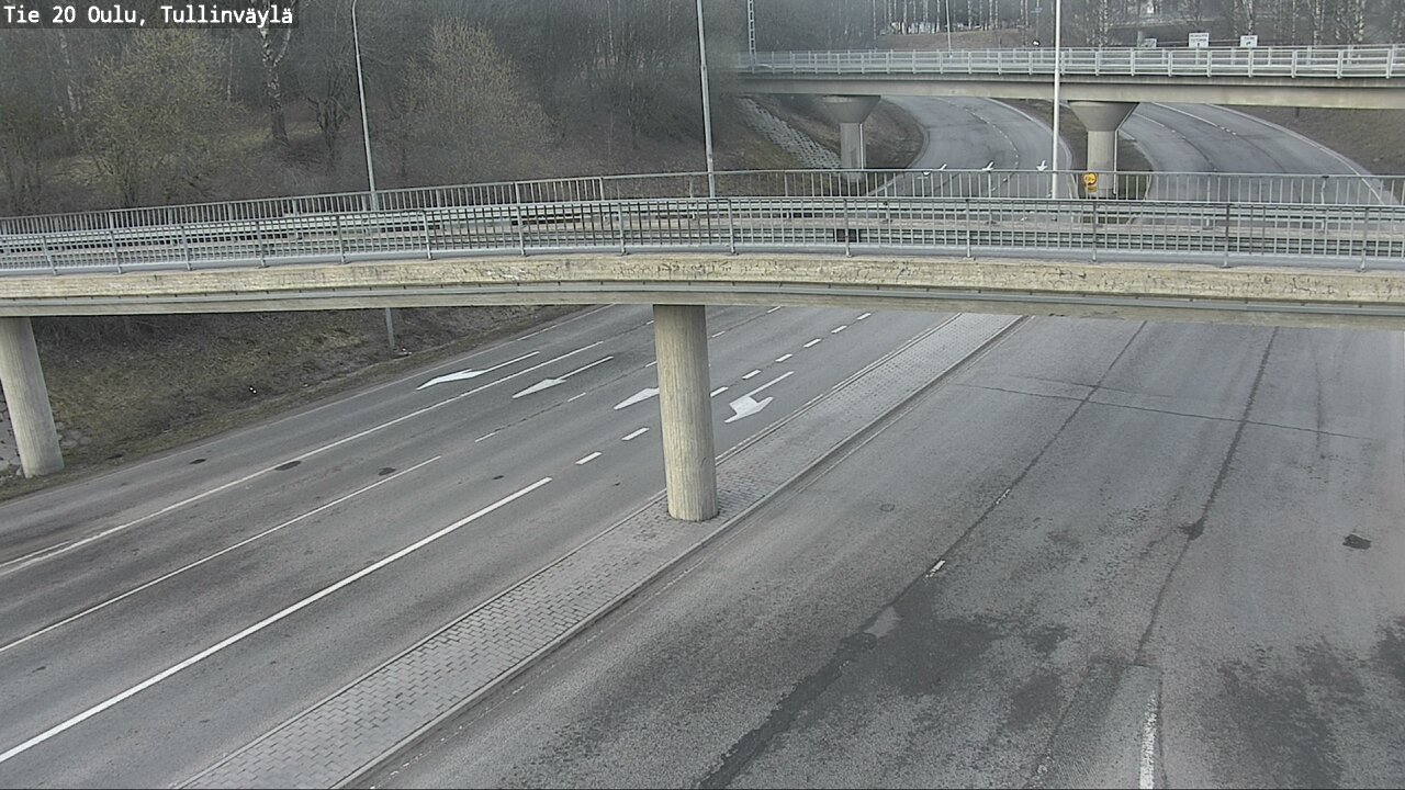 Weather Camera Image Road 20 Oulu, Tullinväylä, Oulu, Pohjois-Pohjanmaa