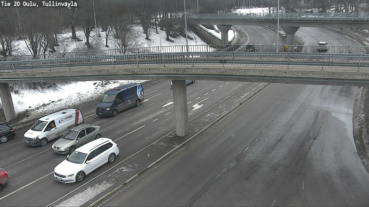 Weather Camera Image Road 20 Oulu, Tullinväylä, Oulu, Pohjois-Pohjanmaa
