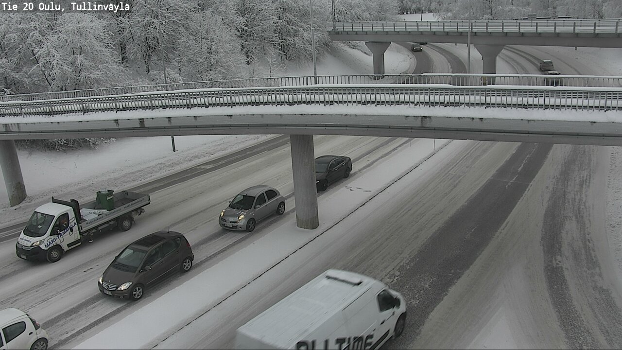 Weather Camera Image Road 20 Oulu, Tullinväylä, Oulu, Pohjois-Pohjanmaa