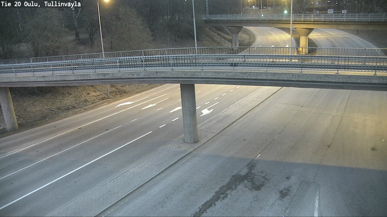Weather Camera Image Väg 20 Uleåborg, Tullinväylä, Oulu, Pohjois-Pohjanmaa