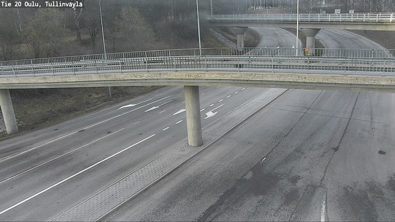 Weather Camera Image Road 20 Oulu, Tullinväylä, Oulu, Pohjois-Pohjanmaa