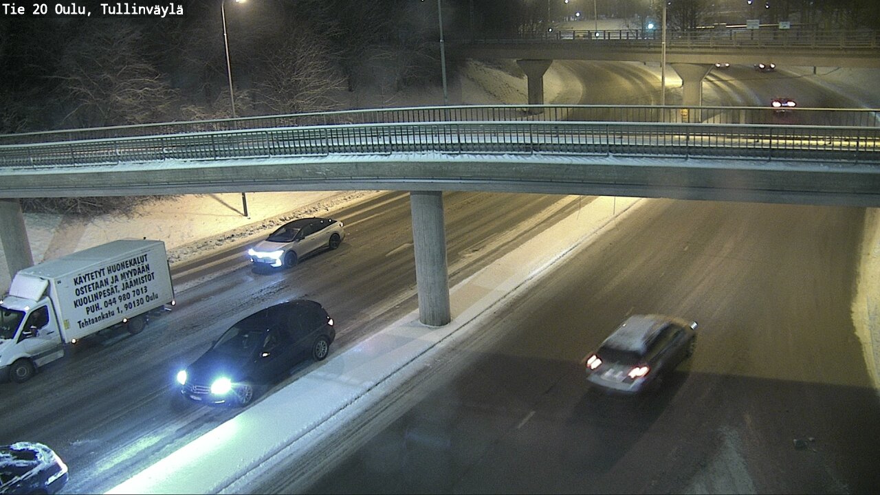 Weather Camera Image Väg 20 Uleåborg, Tullinväylä, Oulu, Pohjois-Pohjanmaa
